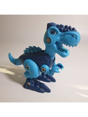Tyrannosaurus Rex DIY Stem Dinosaur Toy Adjustable Joints Blue Removable Parts